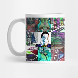 art vs artist in urban design portrait selfie ecopop Mug